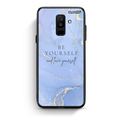 samsung A6 Plus Be Yourself θήκη από τη Smartfits με σχέδιο στο πίσω μέρος και μαύρο περίβλημα | Smartphone case with colorful back and black bezels by Smartfits