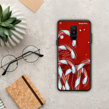 Candy Cane - Samsung Galaxy A6+ 2018 θήκη