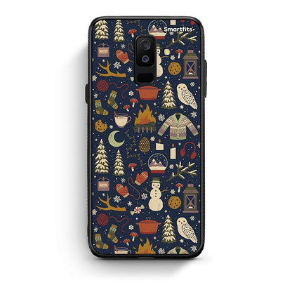 samsung A6 Plus Christmas Elements θήκη από τη Smartfits με σχέδιο στο πίσω μέρος και μαύρο περίβλημα | Smartphone case with colorful back and black bezels by Smartfits