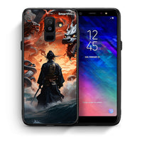 Thumbnail for Θήκη Samsung A6+ 2018 Dragons Fight από τη Smartfits με σχέδιο στο πίσω μέρος και μαύρο περίβλημα | Samsung A6+ 2018 Dragons Fight case with colorful back and black bezels