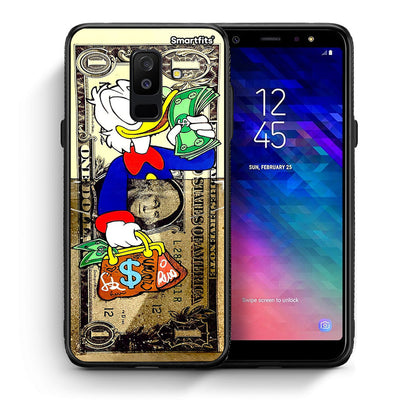 Θήκη Samsung A6+ 2018 Duck Money από τη Smartfits με σχέδιο στο πίσω μέρος και μαύρο περίβλημα | Samsung A6+ 2018 Duck Money case with colorful back and black bezels