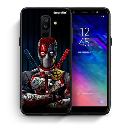 Θήκη Samsung A6+ 2018 Funny Guy από τη Smartfits με σχέδιο στο πίσω μέρος και μαύρο περίβλημα | Samsung A6+ 2018 Funny Guy case with colorful back and black bezels