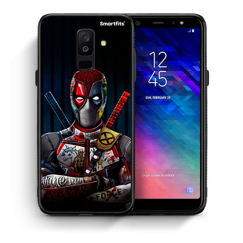 Θήκη Samsung A6+ 2018 Funny Guy από τη Smartfits με σχέδιο στο πίσω μέρος και μαύρο περίβλημα | Samsung A6+ 2018 Funny Guy case with colorful back and black bezels