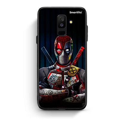 samsung A6 Plus Funny Guy θήκη από τη Smartfits με σχέδιο στο πίσω μέρος και μαύρο περίβλημα | Smartphone case with colorful back and black bezels by Smartfits