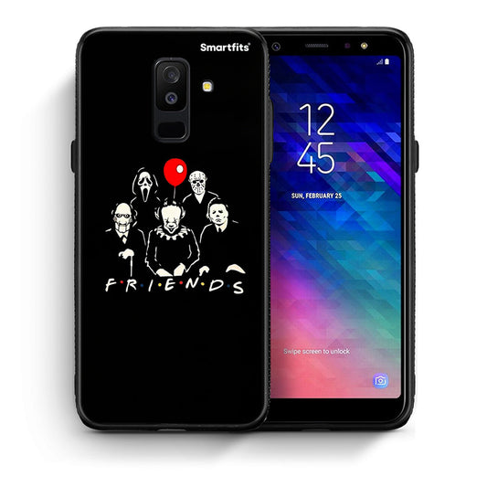 Θήκη Samsung A6+ 2018 Halloween Friends από τη Smartfits με σχέδιο στο πίσω μέρος και μαύρο περίβλημα | Samsung A6+ 2018 Halloween Friends case with colorful back and black bezels