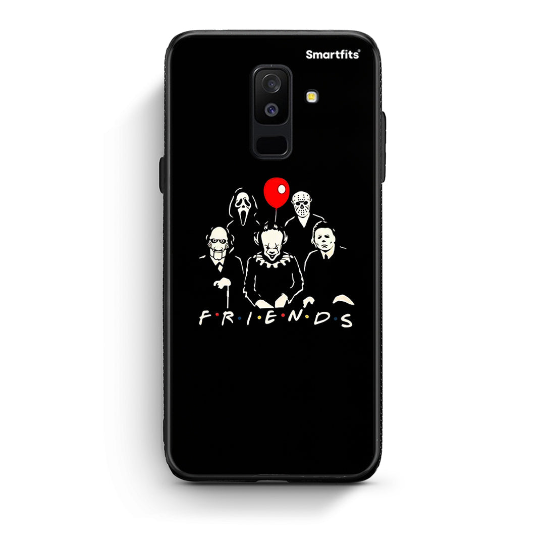 samsung A6 Plus Halloween Friends Θήκη από τη Smartfits με σχέδιο στο πίσω μέρος και μαύρο περίβλημα | Smartphone case with colorful back and black bezels by Smartfits