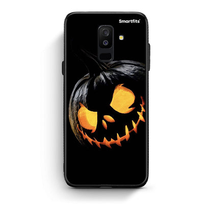 samsung A6 Plus Halloween Scary Pumpkin Θήκη από τη Smartfits με σχέδιο στο πίσω μέρος και μαύρο περίβλημα | Smartphone case with colorful back and black bezels by Smartfits