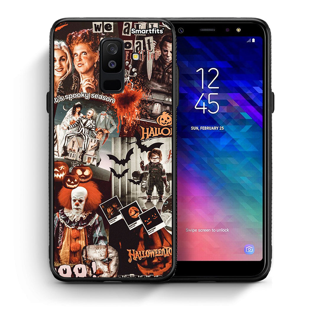 Θήκη Samsung A6+ 2018 Halloween Spooky Season από τη Smartfits με σχέδιο στο πίσω μέρος και μαύρο περίβλημα | Samsung A6+ 2018 Halloween Spooky Season case with colorful back and black bezels