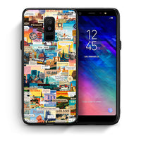 Thumbnail for Θήκη Samsung A6+ 2018 Live To Travel από τη Smartfits με σχέδιο στο πίσω μέρος και μαύρο περίβλημα | Samsung A6+ 2018 Live To Travel case with colorful back and black bezels