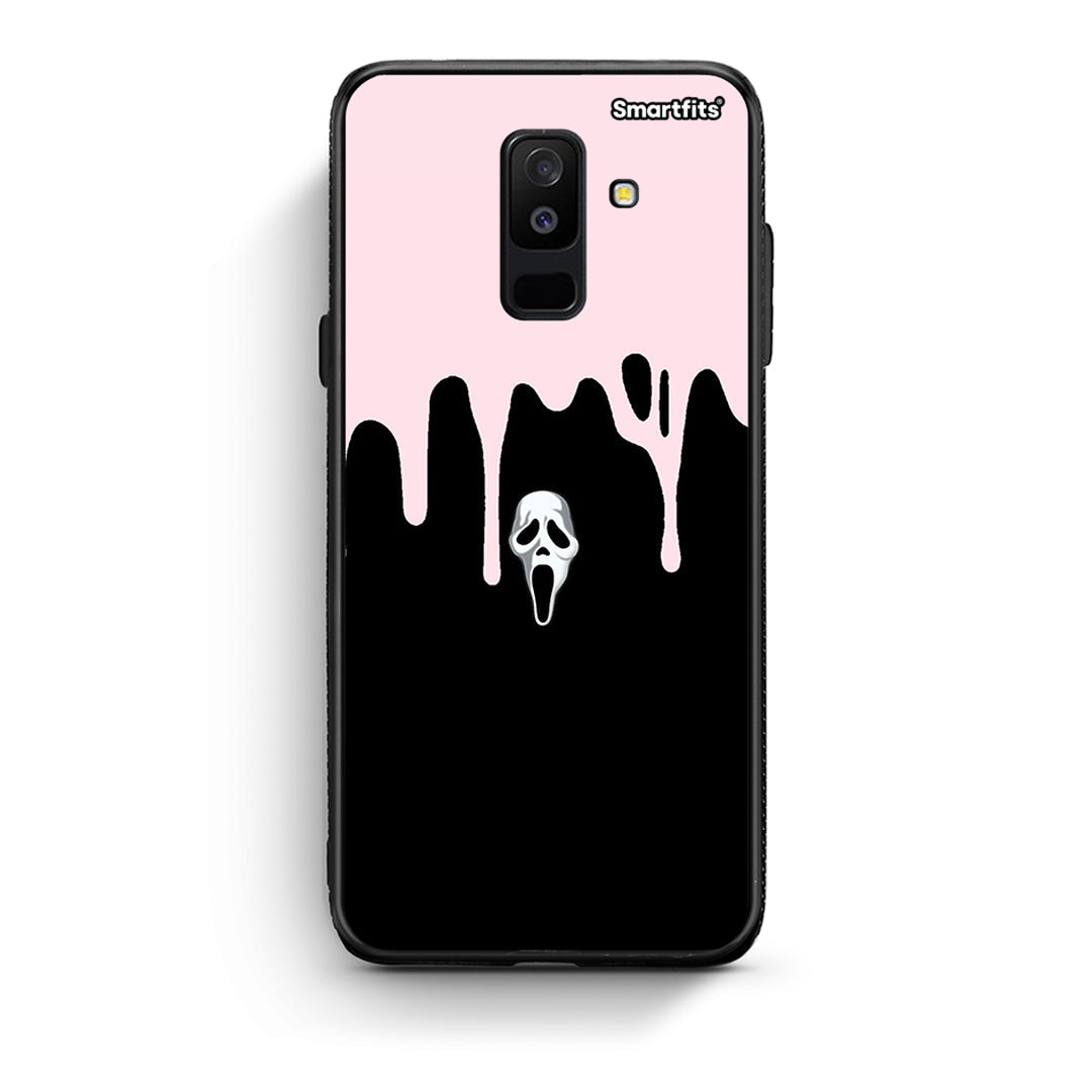 samsung A6 Plus Melting Halloween Mask Θήκη από τη Smartfits με σχέδιο στο πίσω μέρος και μαύρο περίβλημα | Smartphone case with colorful back and black bezels by Smartfits