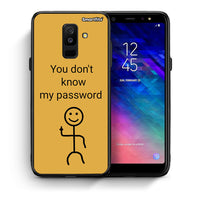 Thumbnail for Θήκη Samsung A6+ 2018 My Password από τη Smartfits με σχέδιο στο πίσω μέρος και μαύρο περίβλημα | Samsung A6+ 2018 My Password case with colorful back and black bezels
