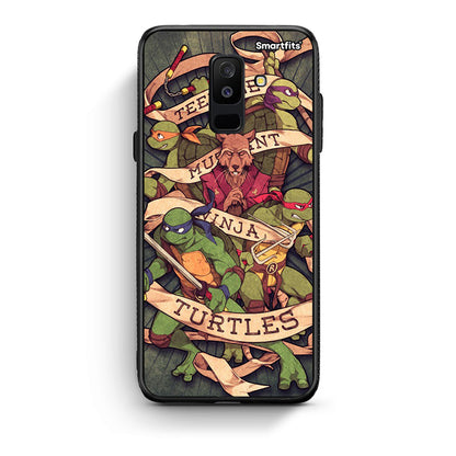 samsung A6 Plus Ninja Turtles θήκη από τη Smartfits με σχέδιο στο πίσω μέρος και μαύρο περίβλημα | Smartphone case with colorful back and black bezels by Smartfits