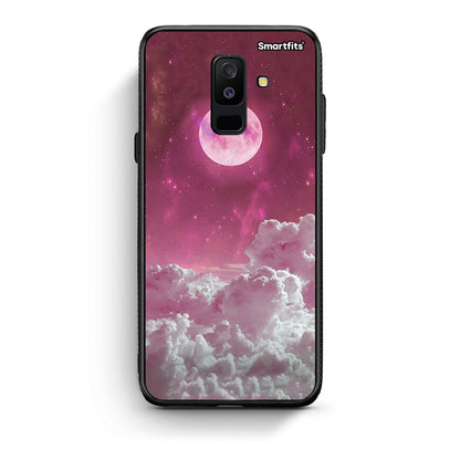 samsung A6 Plus Pink Moon Θήκη από τη Smartfits με σχέδιο στο πίσω μέρος και μαύρο περίβλημα | Smartphone case with colorful back and black bezels by Smartfits
