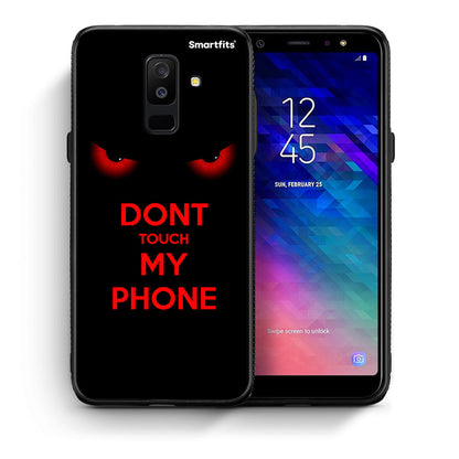 Θήκη Samsung A6+ 2018 Touch My Phone από τη Smartfits με σχέδιο στο πίσω μέρος και μαύρο περίβλημα | Samsung A6+ 2018 Touch My Phone case with colorful back and black bezels