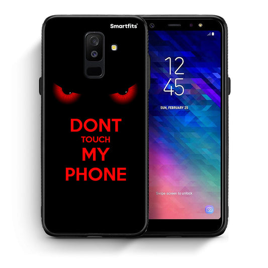 Θήκη Samsung A6+ 2018 Touch My Phone από τη Smartfits με σχέδιο στο πίσω μέρος και μαύρο περίβλημα | Samsung A6+ 2018 Touch My Phone case with colorful back and black bezels