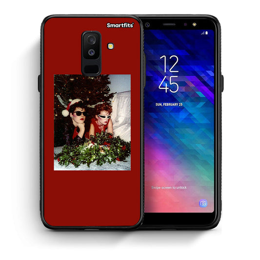 Θήκη Samsung A6+ 2018 Waiting For Xmas από τη Smartfits με σχέδιο στο πίσω μέρος και μαύρο περίβλημα | Samsung A6+ 2018 Waiting For Xmas case with colorful back and black bezels