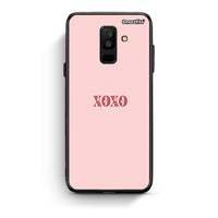 Thumbnail for samsung A6 Plus XOXO Love θήκη από τη Smartfits με σχέδιο στο πίσω μέρος και μαύρο περίβλημα | Smartphone case with colorful back and black bezels by Smartfits