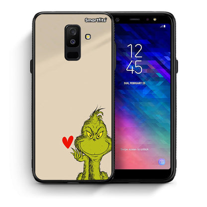 Θήκη Samsung A6+ 2018 Xmas Grinch από τη Smartfits με σχέδιο στο πίσω μέρος και μαύρο περίβλημα | Samsung A6+ 2018 Xmas Grinch case with colorful back and black bezels