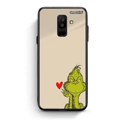 samsung A6 Plus Xmas Grinch θήκη από τη Smartfits με σχέδιο στο πίσω μέρος και μαύρο περίβλημα | Smartphone case with colorful back and black bezels by Smartfits