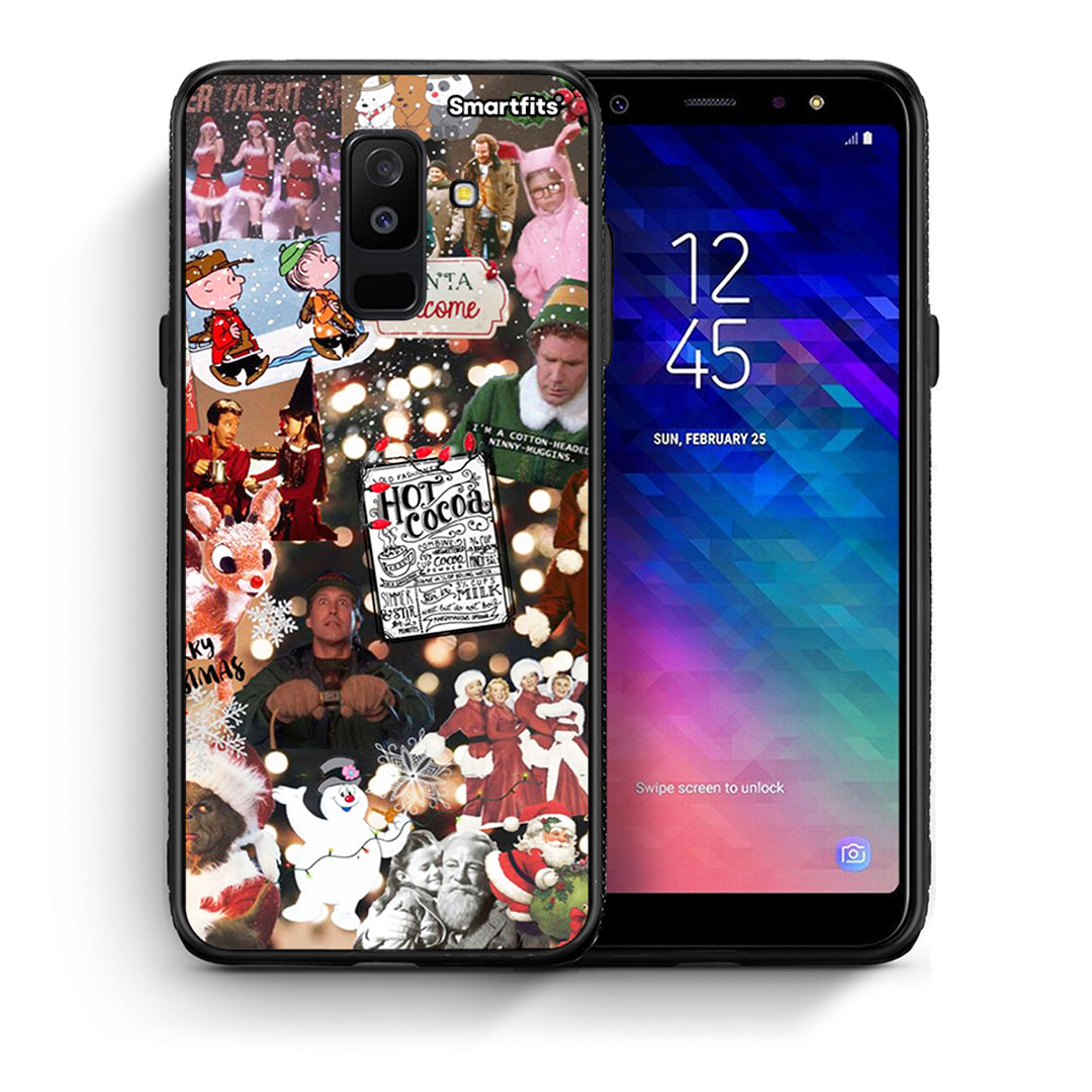 Θήκη Samsung A6+ 2018 Xmas Movies από τη Smartfits με σχέδιο στο πίσω μέρος και μαύρο περίβλημα | Samsung A6+ 2018 Xmas Movies case with colorful back and black bezels