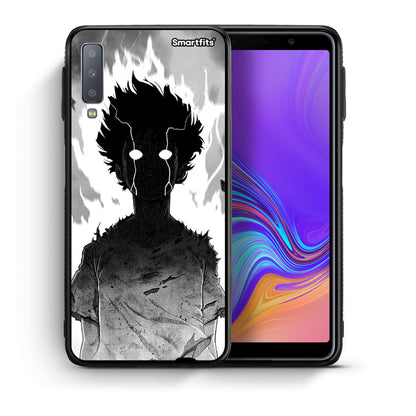Θήκη Samsung A7 2018 Anime Boy από τη Smartfits με σχέδιο στο πίσω μέρος και μαύρο περίβλημα | Samsung A7 2018 Anime Boy case with colorful back and black bezels