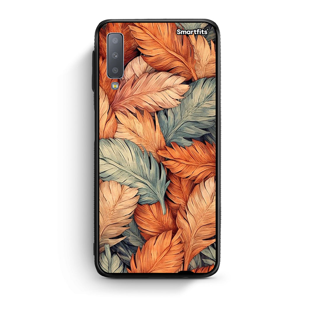 samsung A7 Autumn Leaves Θήκη από τη Smartfits με σχέδιο στο πίσω μέρος και μαύρο περίβλημα | Smartphone case with colorful back and black bezels by Smartfits