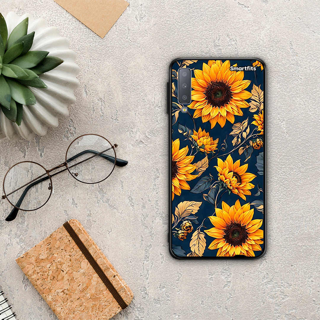 Autumn Sunflowers - Samsung Galaxy A7 2018 θήκη