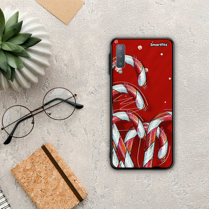 Candy Cane - Samsung Galaxy A7 2018 θήκη