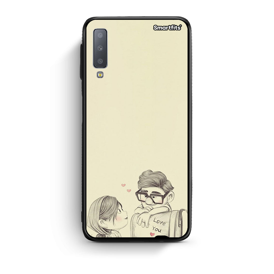 samsung A7 Carl And Ellie θήκη από τη Smartfits με σχέδιο στο πίσω μέρος και μαύρο περίβλημα | Smartphone case with colorful back and black bezels by Smartfits