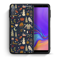 Thumbnail for Θήκη Samsung A7 2018 Christmas Elements από τη Smartfits με σχέδιο στο πίσω μέρος και μαύρο περίβλημα | Samsung A7 2018 Christmas Elements case with colorful back and black bezels
