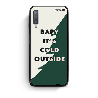 samsung A7 Cold Outside θήκη από τη Smartfits με σχέδιο στο πίσω μέρος και μαύρο περίβλημα | Smartphone case with colorful back and black bezels by Smartfits