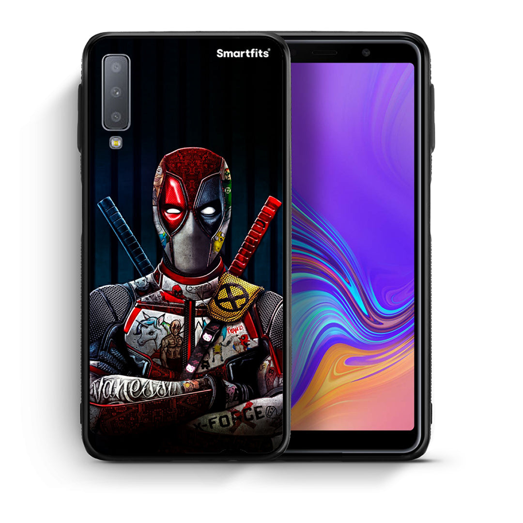 Θήκη Samsung A7 2018 Funny Guy από τη Smartfits με σχέδιο στο πίσω μέρος και μαύρο περίβλημα | Samsung A7 2018 Funny Guy case with colorful back and black bezels