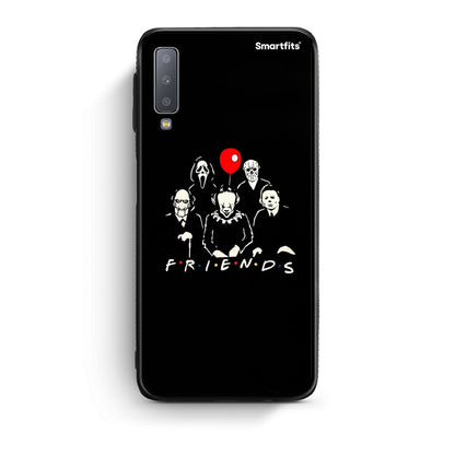 samsung A7 Halloween Friends Θήκη από τη Smartfits με σχέδιο στο πίσω μέρος και μαύρο περίβλημα | Smartphone case with colorful back and black bezels by Smartfits