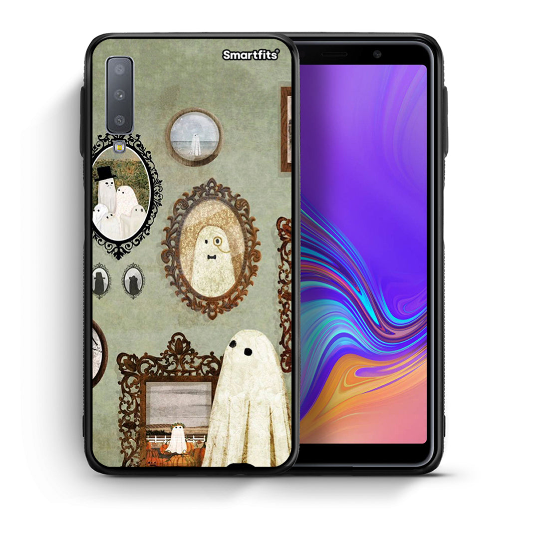 Θήκη Samsung A7 2018 Halloween Ghost Season από τη Smartfits με σχέδιο στο πίσω μέρος και μαύρο περίβλημα | Samsung A7 2018 Halloween Ghost Season case with colorful back and black bezels