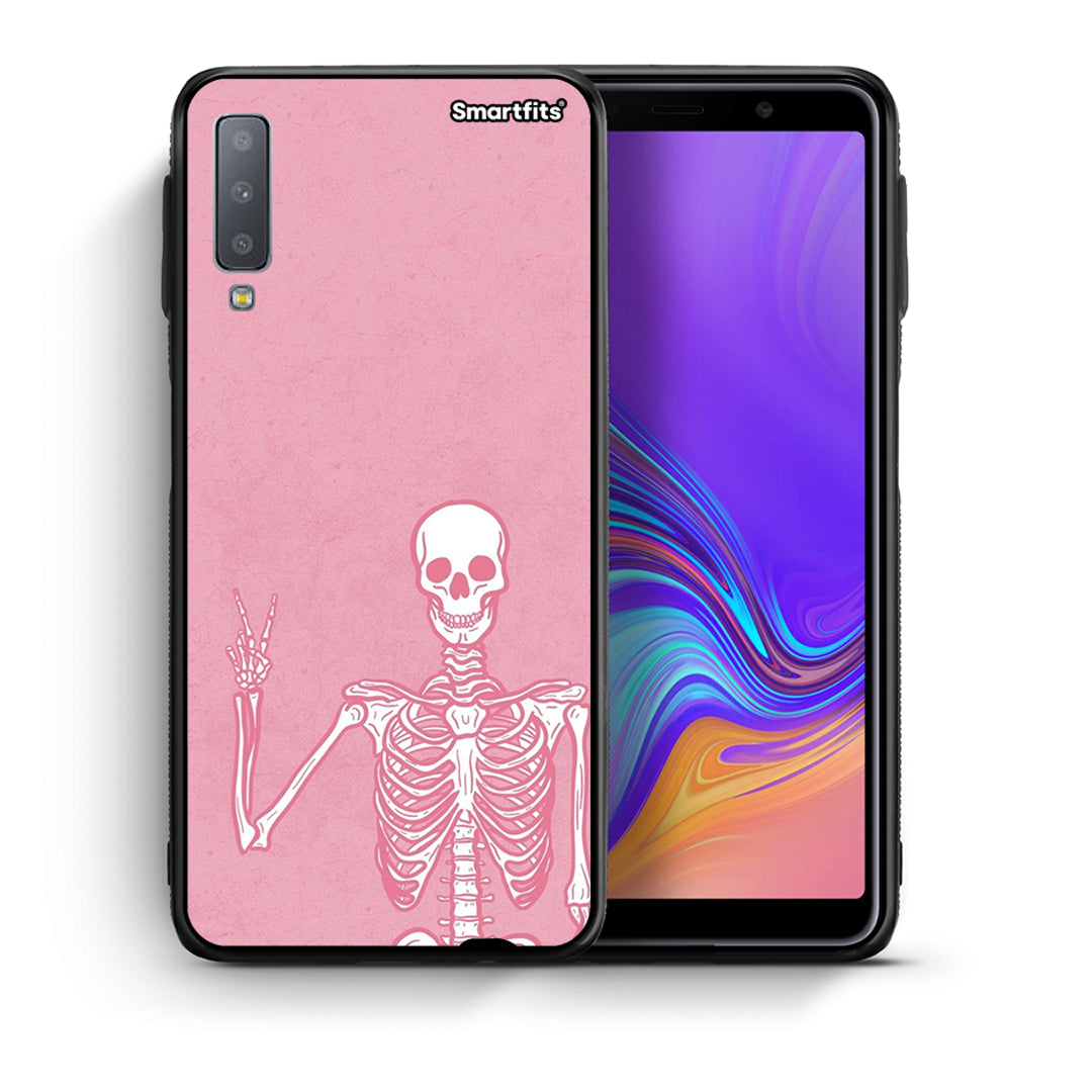 Θήκη Samsung A7 2018 Halloween Motivation από τη Smartfits με σχέδιο στο πίσω μέρος και μαύρο περίβλημα | Samsung A7 2018 Halloween Motivation case with colorful back and black bezels