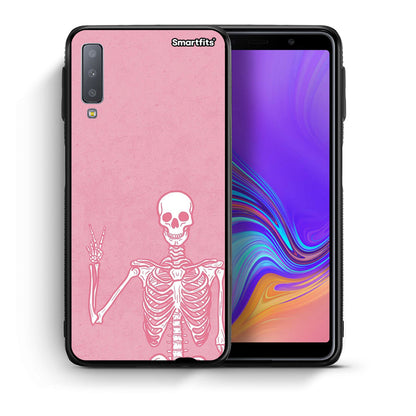 Θήκη Samsung A7 2018 Halloween Motivation από τη Smartfits με σχέδιο στο πίσω μέρος και μαύρο περίβλημα | Samsung A7 2018 Halloween Motivation case with colorful back and black bezels
