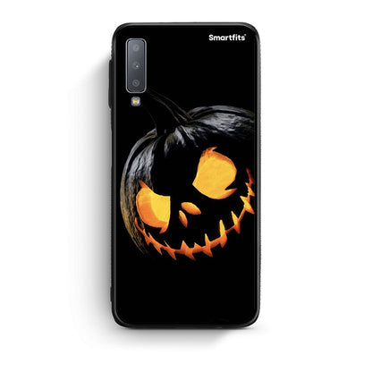 samsung A7 Halloween Scary Pumpkin Θήκη από τη Smartfits με σχέδιο στο πίσω μέρος και μαύρο περίβλημα | Smartphone case with colorful back and black bezels by Smartfits