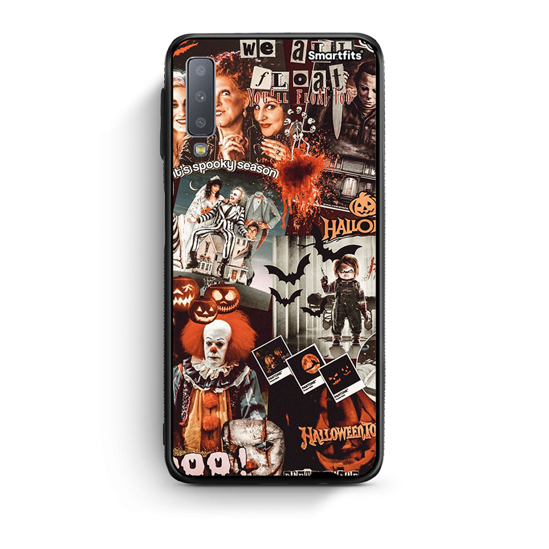 samsung A7 Halloween Spooky Season Θήκη από τη Smartfits με σχέδιο στο πίσω μέρος και μαύρο περίβλημα | Smartphone case with colorful back and black bezels by Smartfits