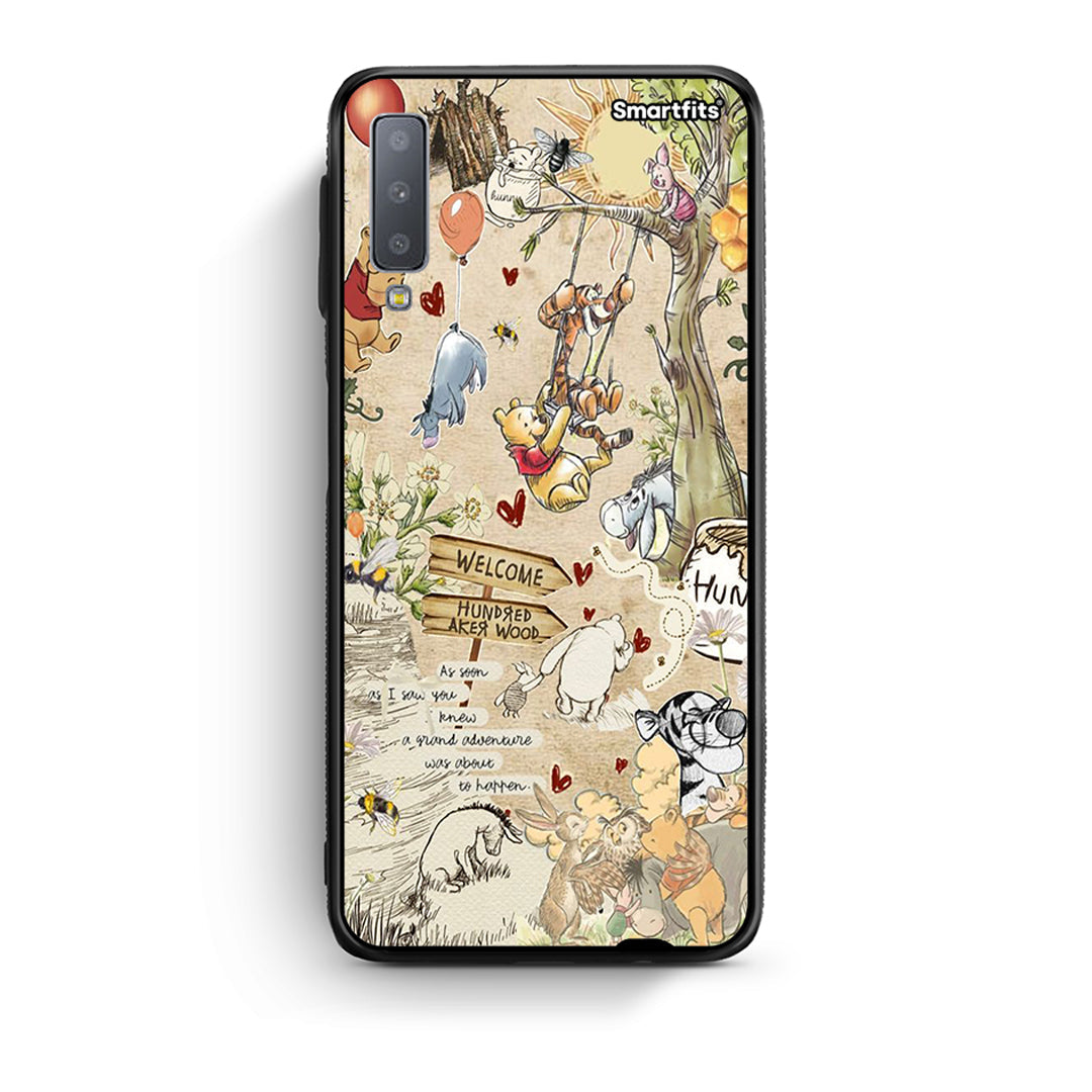 samsung A7 Happy Friends θήκη από τη Smartfits με σχέδιο στο πίσω μέρος και μαύρο περίβλημα | Smartphone case with colorful back and black bezels by Smartfits