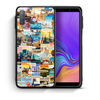 Thumbnail for Θήκη Samsung A7 2018 Live To Travel από τη Smartfits με σχέδιο στο πίσω μέρος και μαύρο περίβλημα | Samsung A7 2018 Live To Travel case with colorful back and black bezels
