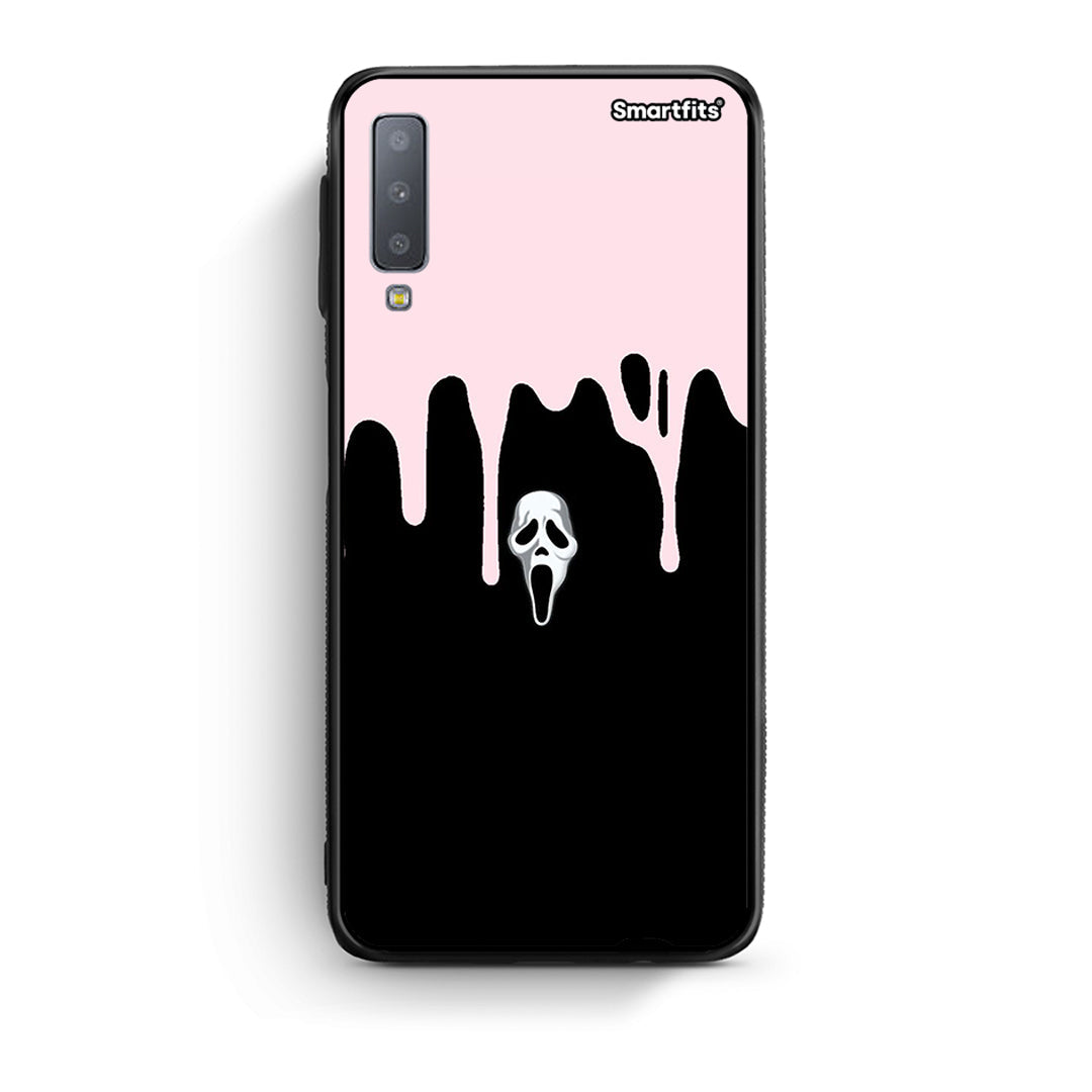 samsung A7 Melting Halloween Mask Θήκη από τη Smartfits με σχέδιο στο πίσω μέρος και μαύρο περίβλημα | Smartphone case with colorful back and black bezels by Smartfits