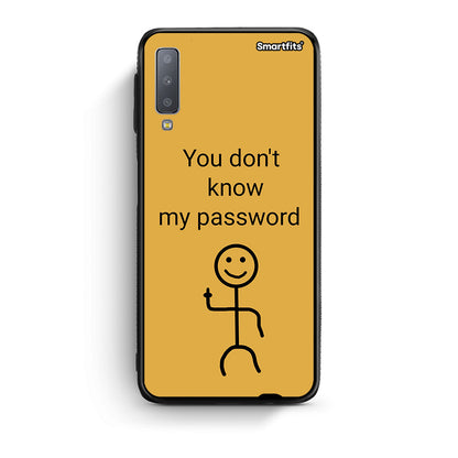 samsung A7 My Password Θήκη από τη Smartfits με σχέδιο στο πίσω μέρος και μαύρο περίβλημα | Smartphone case with colorful back and black bezels by Smartfits