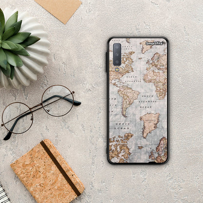 World Map - Samsung Galaxy A7 2018 θήκη