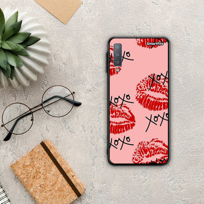 XOXO Lips - Samsung Galaxy A7 2018 θήκη
