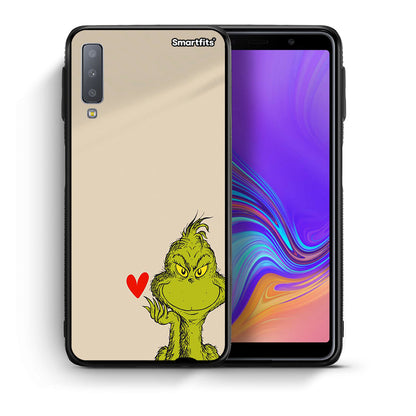 Θήκη Samsung A7 2018 Xmas Grinch από τη Smartfits με σχέδιο στο πίσω μέρος και μαύρο περίβλημα | Samsung A7 2018 Xmas Grinch case with colorful back and black bezels