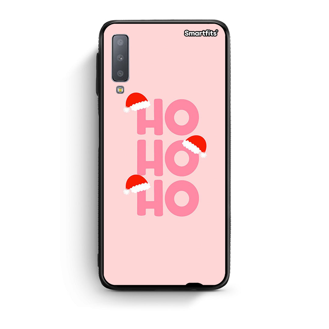 samsung A7 Xmas Ho Ho Ho θήκη από τη Smartfits με σχέδιο στο πίσω μέρος και μαύρο περίβλημα | Smartphone case with colorful back and black bezels by Smartfits