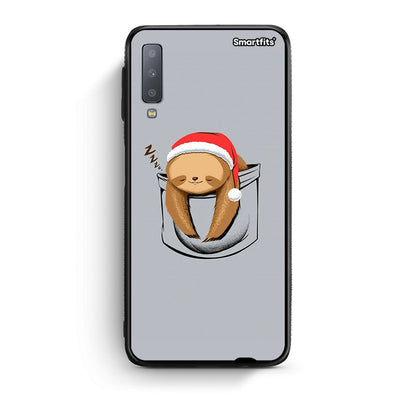samsung A7 Xmas Zzzz θήκη από τη Smartfits με σχέδιο στο πίσω μέρος και μαύρο περίβλημα | Smartphone case with colorful back and black bezels by Smartfits