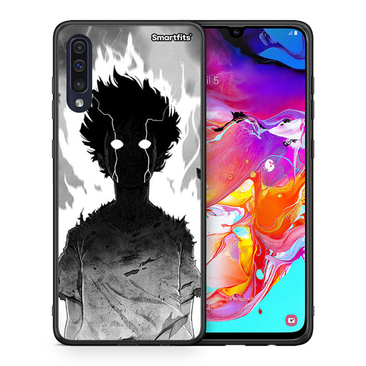 Θήκη Samsung A70 Anime Boy από τη Smartfits με σχέδιο στο πίσω μέρος και μαύρο περίβλημα | Samsung A70 Anime Boy case with colorful back and black bezels
