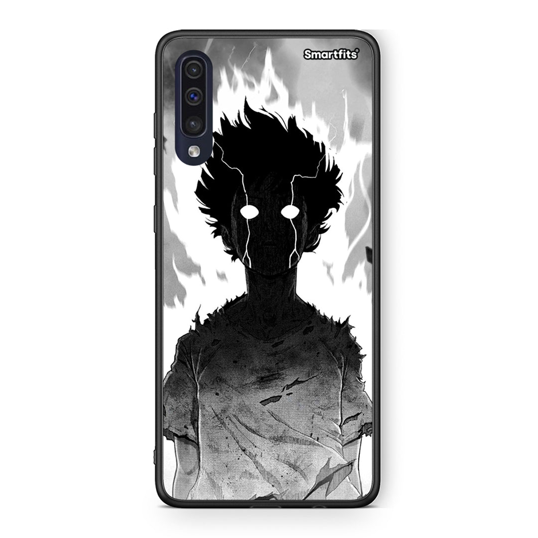 Samsung A70 Anime Boy Θήκη από τη Smartfits με σχέδιο στο πίσω μέρος και μαύρο περίβλημα | Smartphone case with colorful back and black bezels by Smartfits