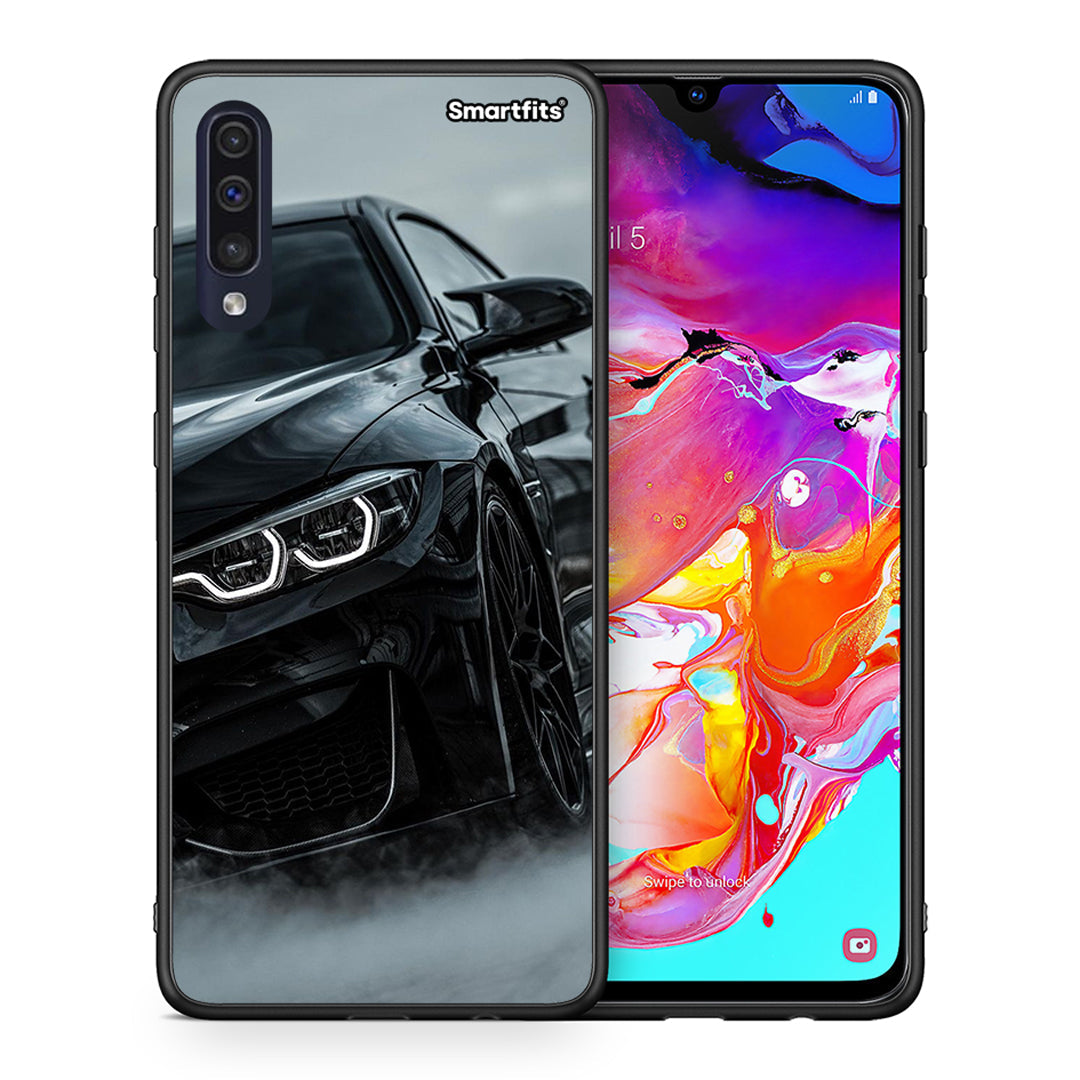 Θήκη Samsung A70 Black BMW από τη Smartfits με σχέδιο στο πίσω μέρος και μαύρο περίβλημα | Samsung A70 Black BMW case with colorful back and black bezels